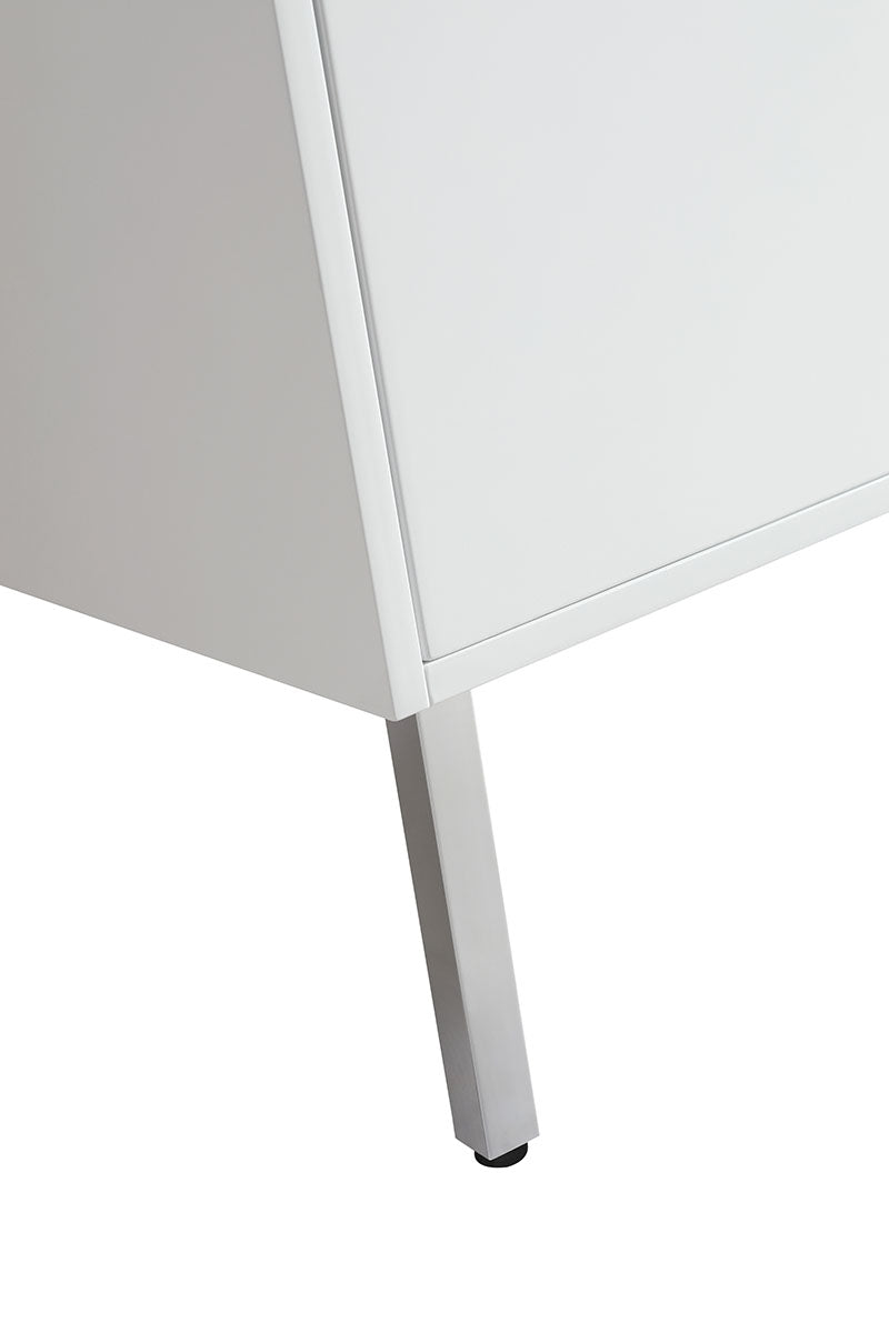 30" V9003 Vanity with Ceramic Sink (Glossy White)