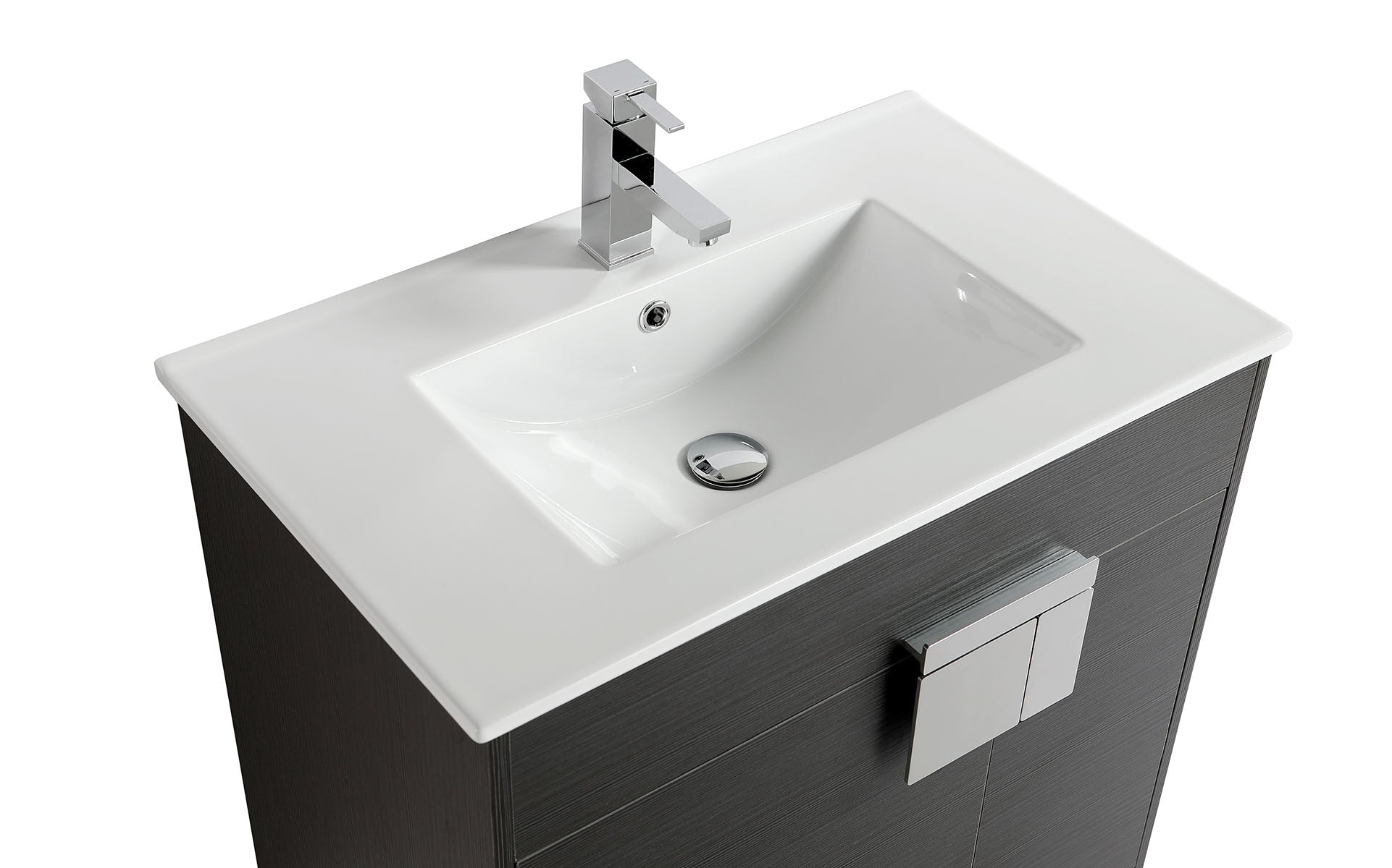 36" V9003 Vanity with Sintered Stone Countertop (Charcoal Grey)