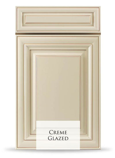 Creme Glazed kitchen cabinets - Shop at Home Craft Studio - 1