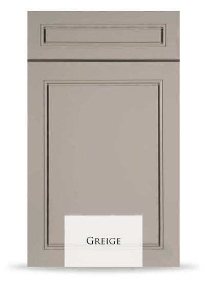 Greige kitchen cabinets - Shop at Home Craft Studio - 1