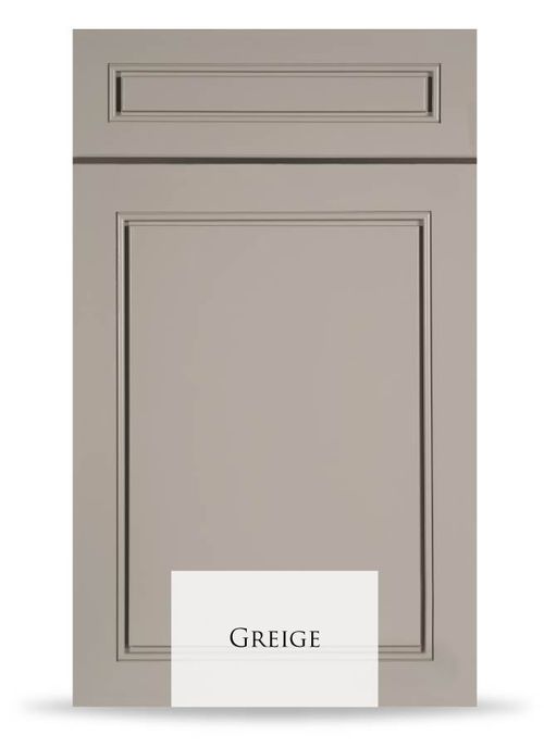 Greige kitchen cabinets - Shop at Home Craft Studio - 1