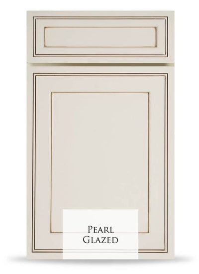Pearl Glazed kitchen cabinets - Shop at Home Craft Studio - 1
