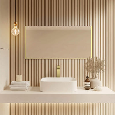 18" x 36" Shatterproof Wall Mount Metal Frame Mirror - FM1-1836  - Shop at Home Craft Studio - 5