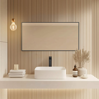 18" x 36" Shatterproof Wall Mount Metal Frame Mirror - FM1-1836  - Shop at Home Craft Studio - 17