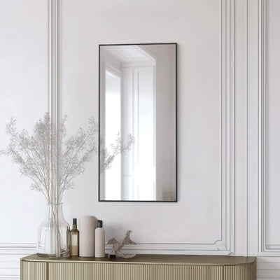 18" x 36" Shatterproof Wall Mount Metal Frame Mirror - FM1-1836  - Shop at Home Craft Studio - 18