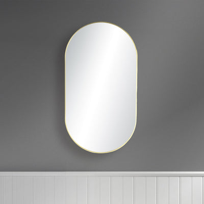 20" x 36" Shatterproof Wall Mount Metal Frame Mirror - FM4-2036  - Shop at Home Craft Studio - 3