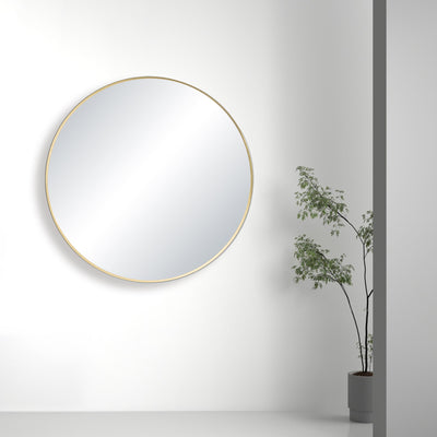 24" Shatterproof Wall Mount Metal Frame Mirror - FM3-R24  - Shop at Home Craft Studio - 3