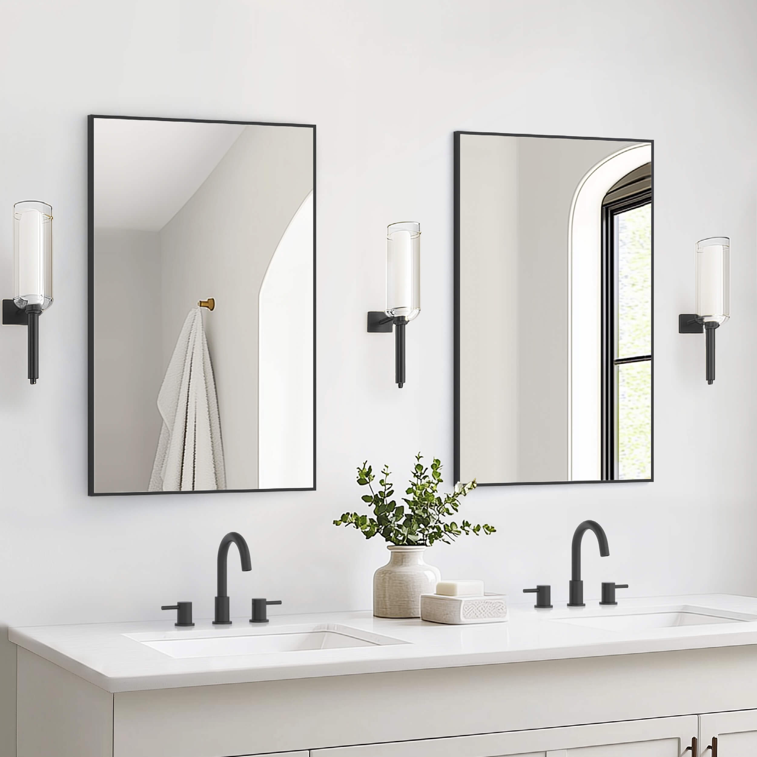 24" x 36" Shatterproof Wall Mount Metal Frame Mirror - FM1-2436  - Shop at Home Craft Studio - 17