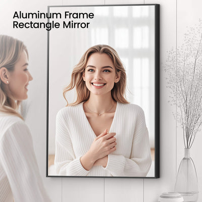 24" x 36" Shatterproof Wall Mount Metal Frame Mirror - FM1-2436  - Shop at Home Craft Studio - 19