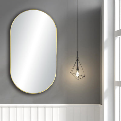 24" x 44" Shatterproof Wall Mount Metal Frame Mirror - FM4-2444  - Shop at Home Craft Studio - 3