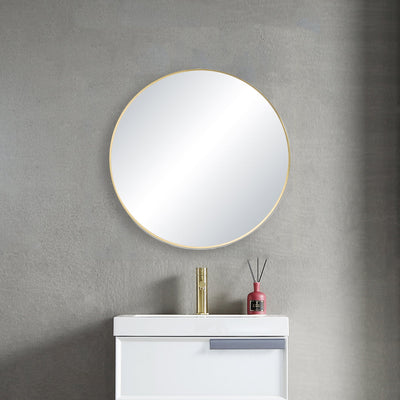 28" Shatterproof Wall Mount Metal Frame Mirror - FM3-R28  - Shop at Home Craft Studio - 2