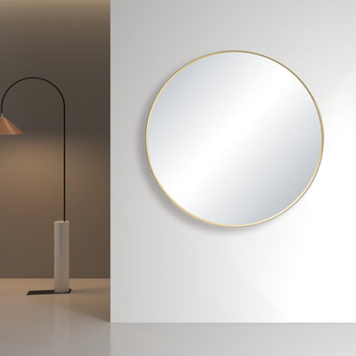 28" Shatterproof Wall Mount Metal Frame Mirror - FM3-R28  - Shop at Home Craft Studio - 3