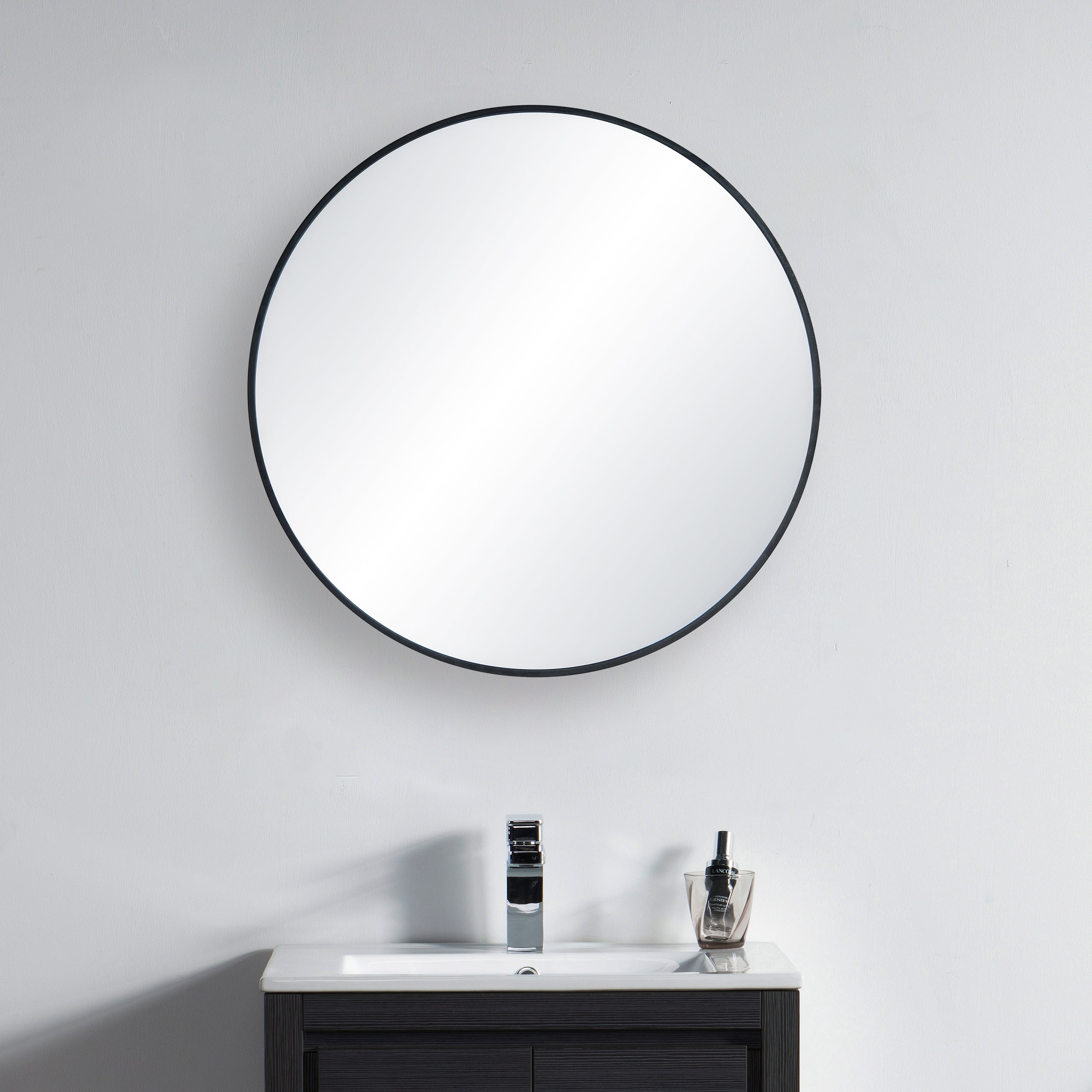 28" Shatterproof Wall Mount Metal Frame Mirror - FM3-R28  - Shop at Home Craft Studio - 7