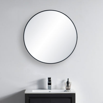 28" Shatterproof Wall Mount Metal Frame Mirror - FM3-R28  - Shop at Home Craft Studio - 7