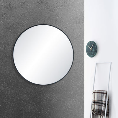 28" Shatterproof Wall Mount Metal Frame Mirror - FM3-R28  - Shop at Home Craft Studio - 8