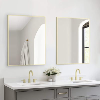 30" x 36" Shatterproof Wall Mount Metal Frame Mirror - FM1-3036  - Shop at Home Craft Studio - 4