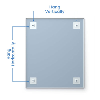 30" x 36" Shatterproof Wall Mount Metal Frame Mirror - FM1-3036  - Shop at Home Craft Studio - 15