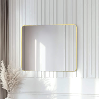 30" x 36" Shatterproof Wall Mount Metal Frame Mirror - FM2-3036  - Shop at Home Craft Studio - 3