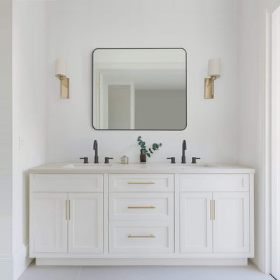 30" x 36" Shatterproof Wall Mount Metal Frame Mirror - FM2-3036  - Shop at Home Craft Studio - 19
