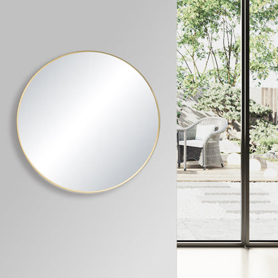 32" Shatterproof Wall Mount Metal Frame Mirror - FM3-R32  - Shop at Home Craft Studio - 3