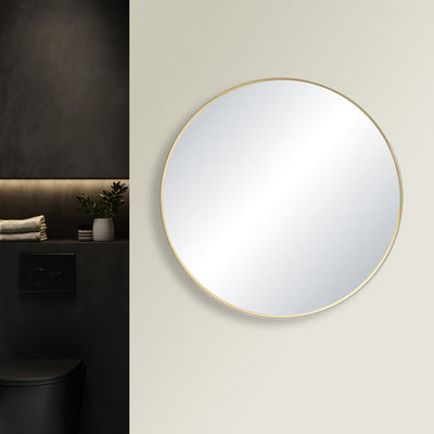 36" Shatterproof Wall Mount Metal Frame Mirror - FM3-R36  - Shop at Home Craft Studio - 3