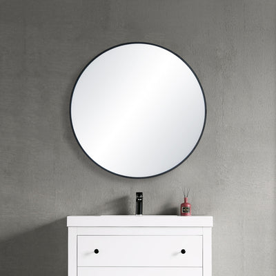 36" Shatterproof Wall Mount Metal Frame Mirror - FM3-R36  - Shop at Home Craft Studio - 7
