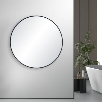 36" Shatterproof Wall Mount Metal Frame Mirror - FM3-R36  - Shop at Home Craft Studio - 8