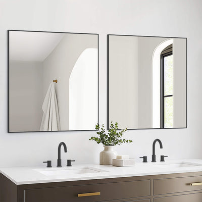 36" x 36" Shatterproof Wall Mount Metal Frame Mirror - FM1-3636  - Shop at Home Craft Studio - 17