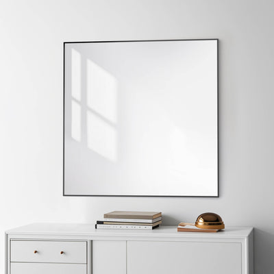 36" x 36" Shatterproof Wall Mount Metal Frame Mirror - FM1-3636  - Shop at Home Craft Studio - 18