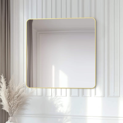 36" x 36" Shatterproof Wall Mount Metal Frame Mirror - FM2-3636  - Shop at Home Craft Studio - 4