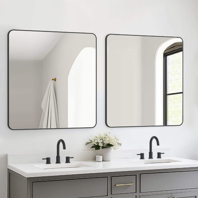 36" x 36" Shatterproof Wall Mount Metal Frame Mirror - FM2-3636  - Shop at Home Craft Studio - 12