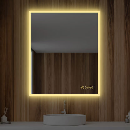 Beta 30″x36″ LED Mirror with Frosted Sides