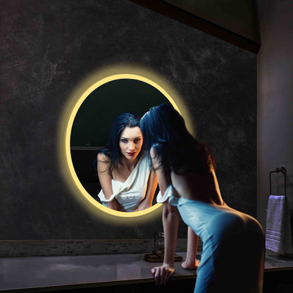Orion 24″ Round LED Mirror with Frosted Side