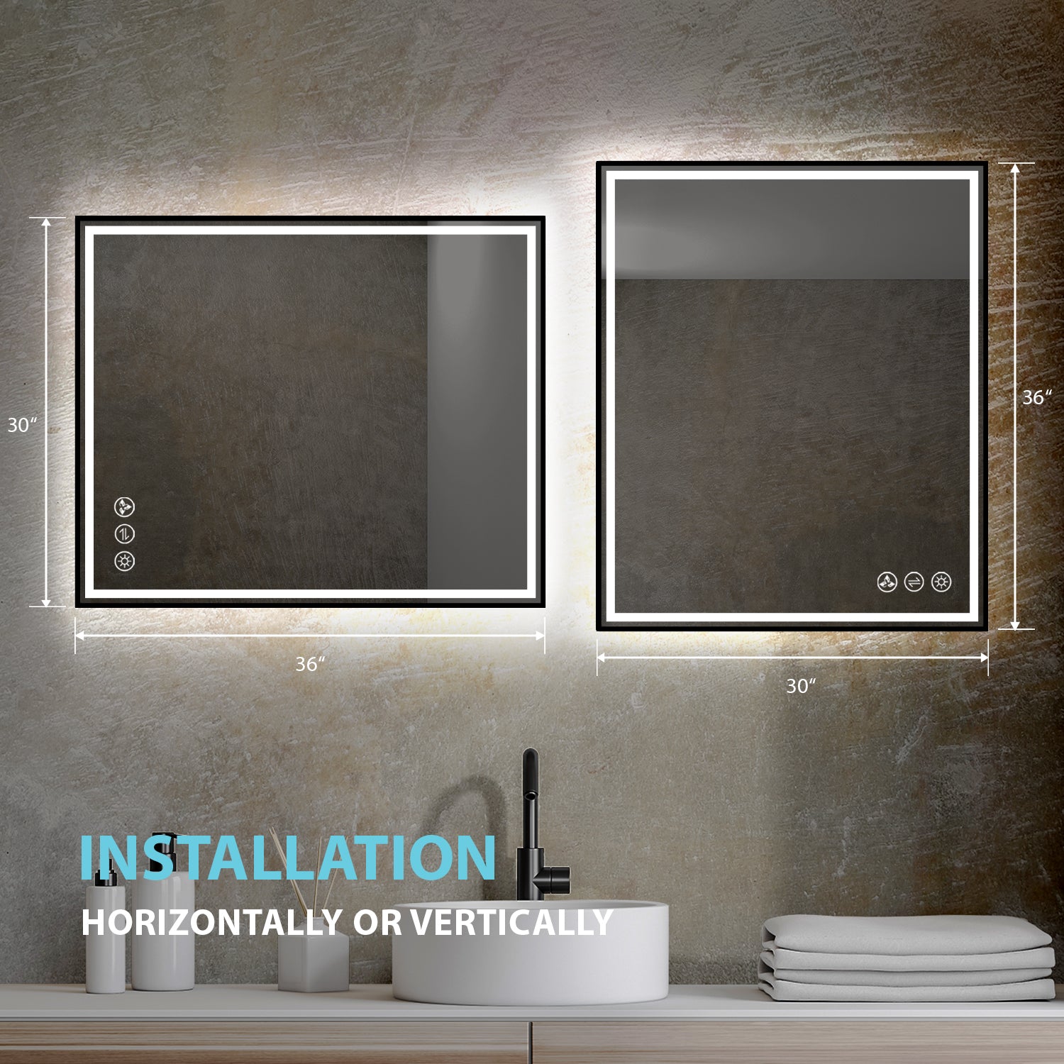 Stellar 30 Inch LED Mirror
