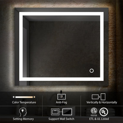 Lyra 36 x 30 Inch LED Mirror