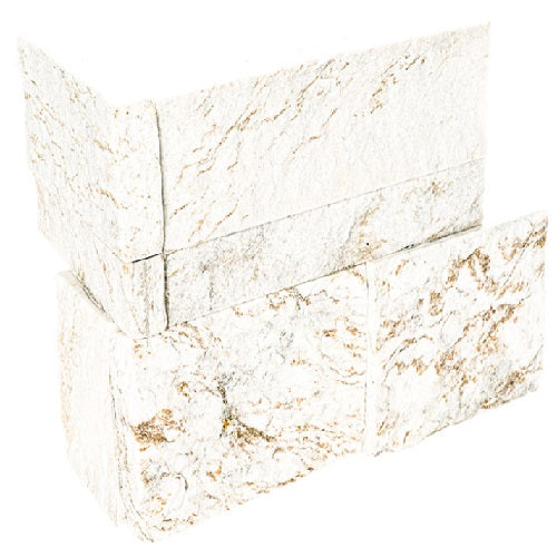 Royal White Splitface Ledger Corner 9X18