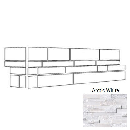 Arctic White Multi Finish Corner
