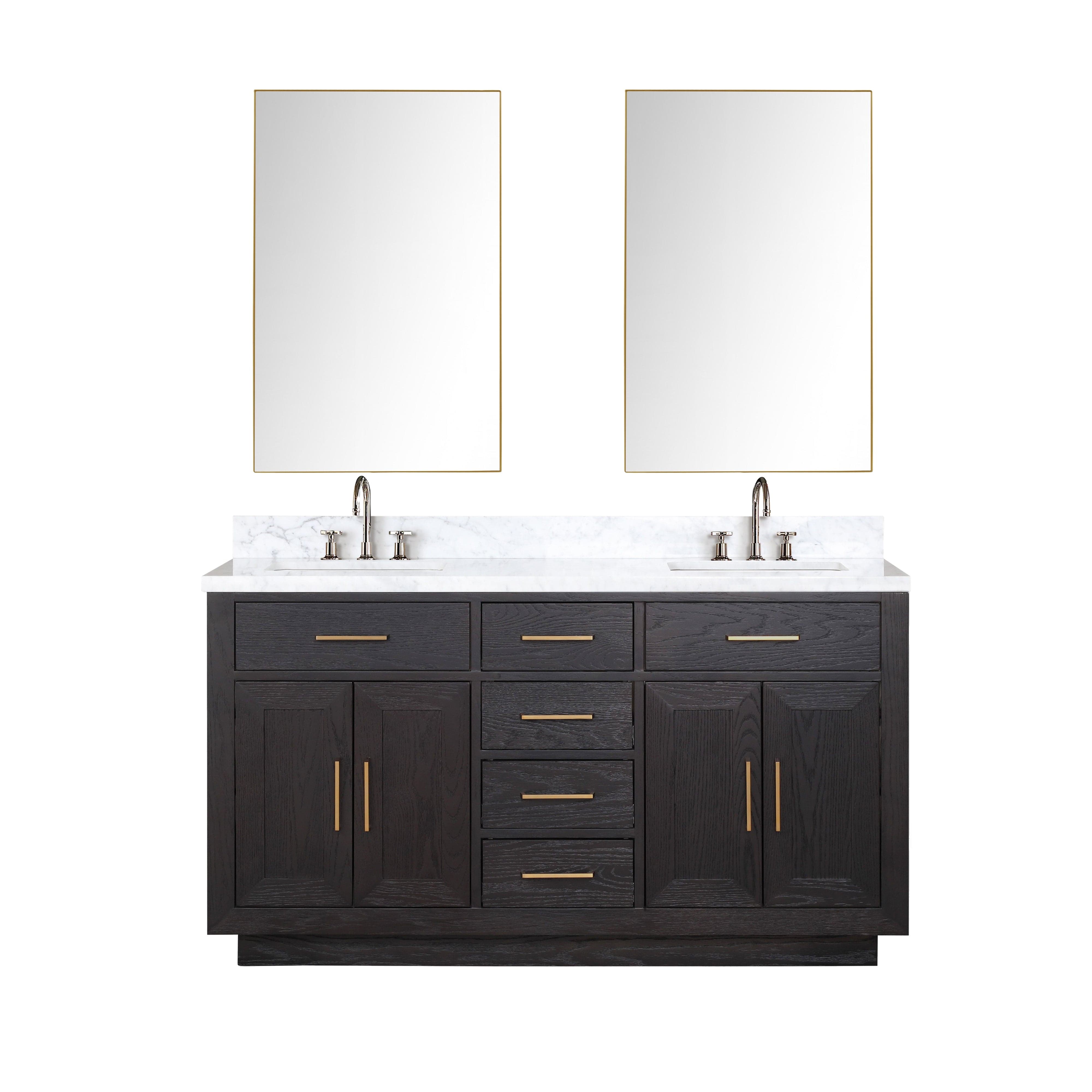 Abbey 60" x 22" Double Bath Vanity Bathroom Vanity - Shop at Home Craft Studio - 3