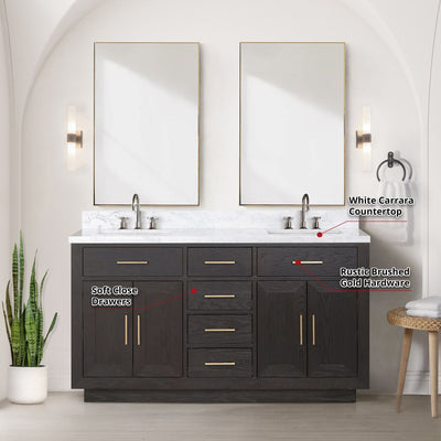 Abbey 60" x 22" Double Bath Vanity Bathroom Vanity - Shop at Home Craft Studio - 7