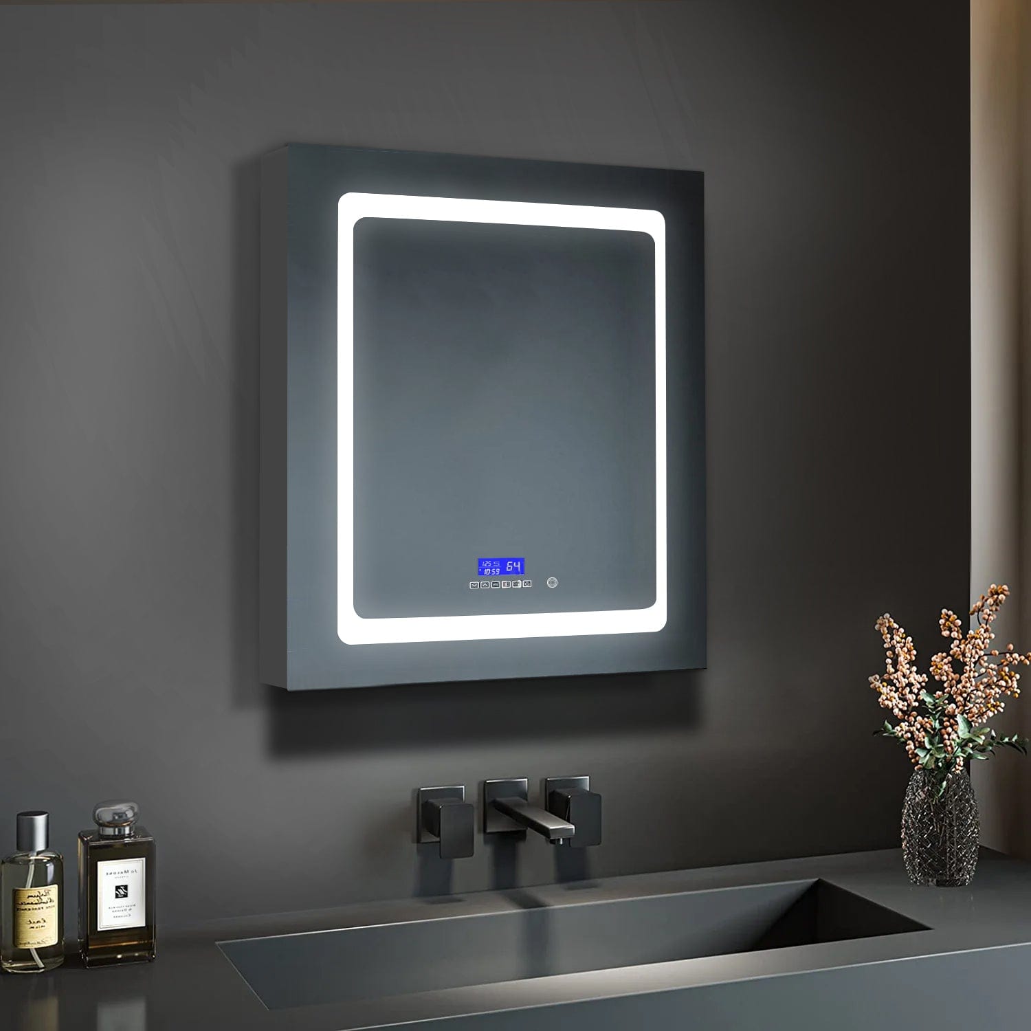 Bracciano LED Medicine Cabinet w/ Defogger LED Medicine Cabinet - Shop at Home Craft Studio - 1