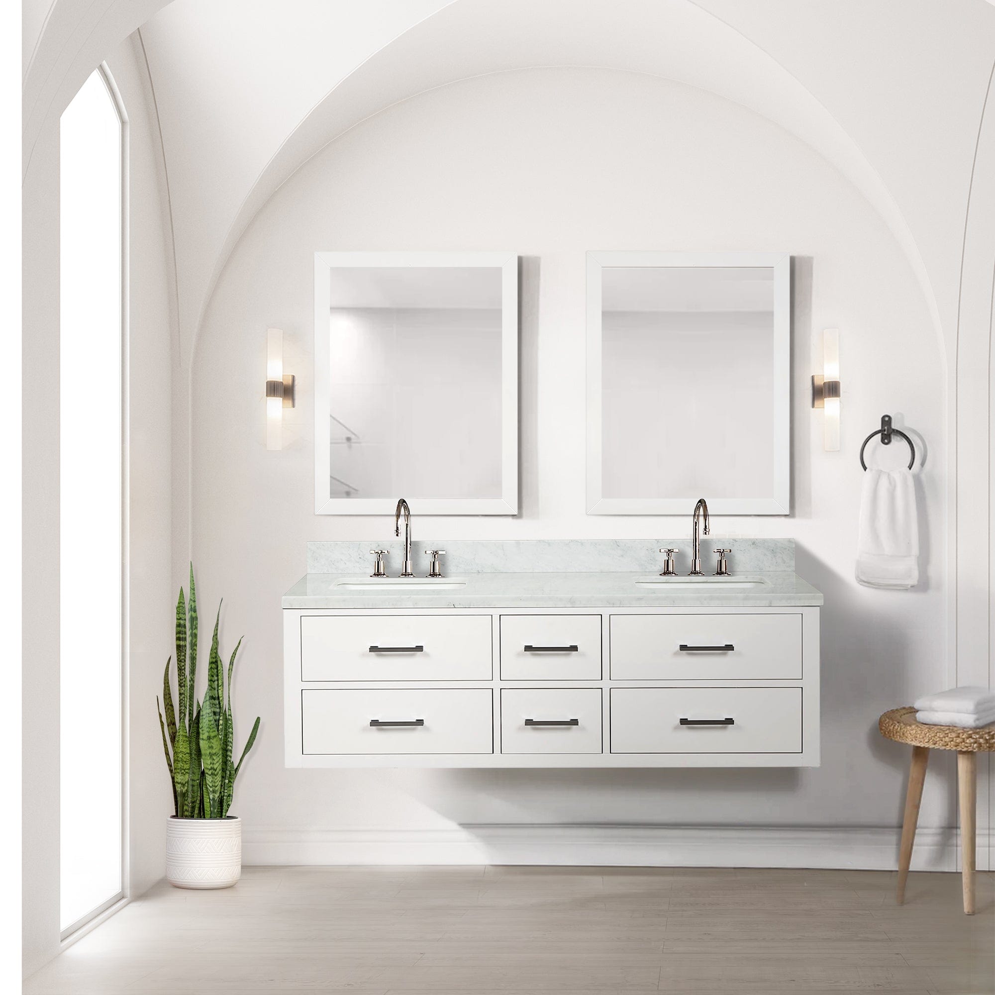 Castor 60" x 22"Double Bath Vanity Bathroom Vanity - Shop at Home Craft Studio - 8