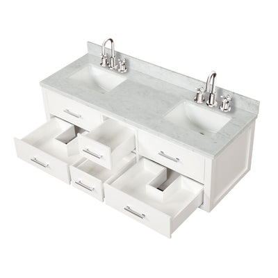 Castor 60" x 22"Double Bath Vanity Bathroom Vanity - Shop at Home Craft Studio - 12