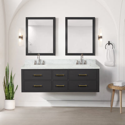 Castor 60" x 22"Double Bath Vanity Bathroom Vanity - Shop at Home Craft Studio - 1