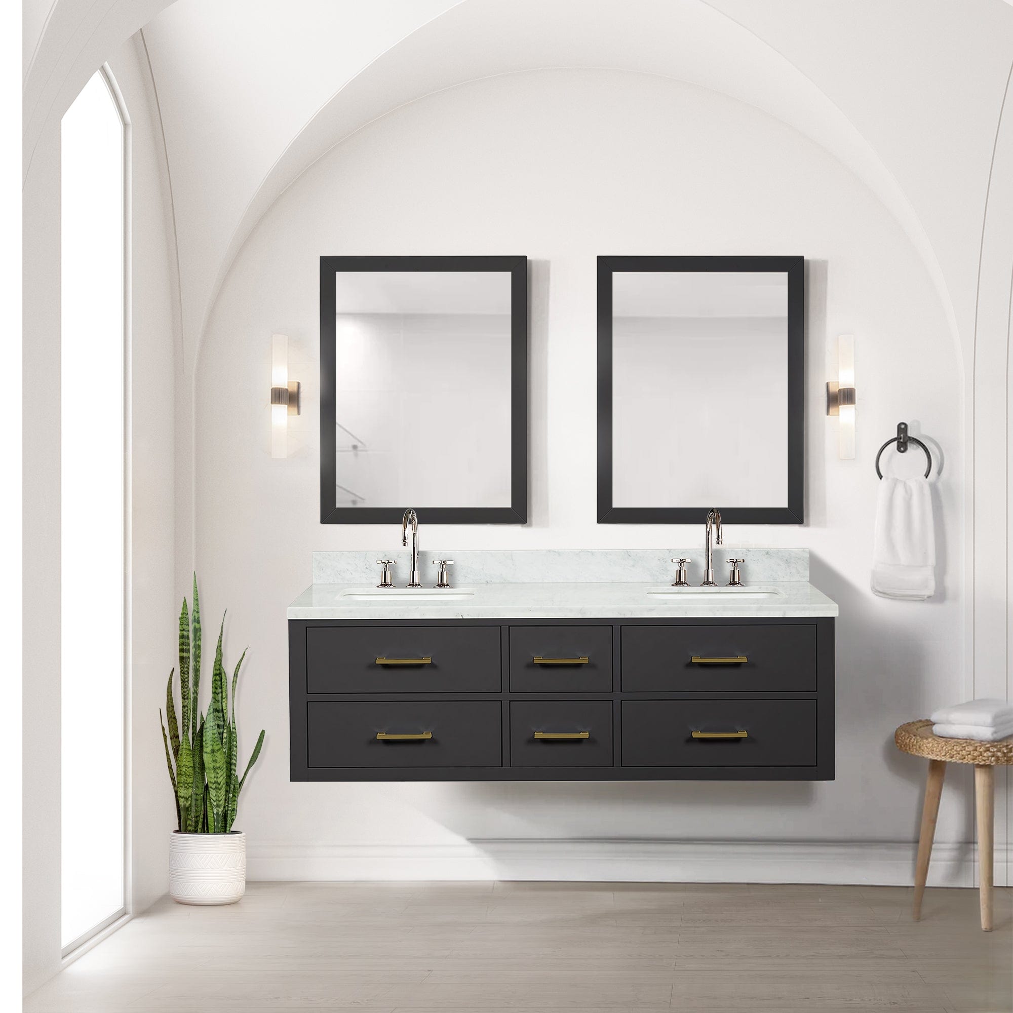 Castor 60" x 22"Double Bath Vanity Bathroom Vanity - Shop at Home Craft Studio - 2