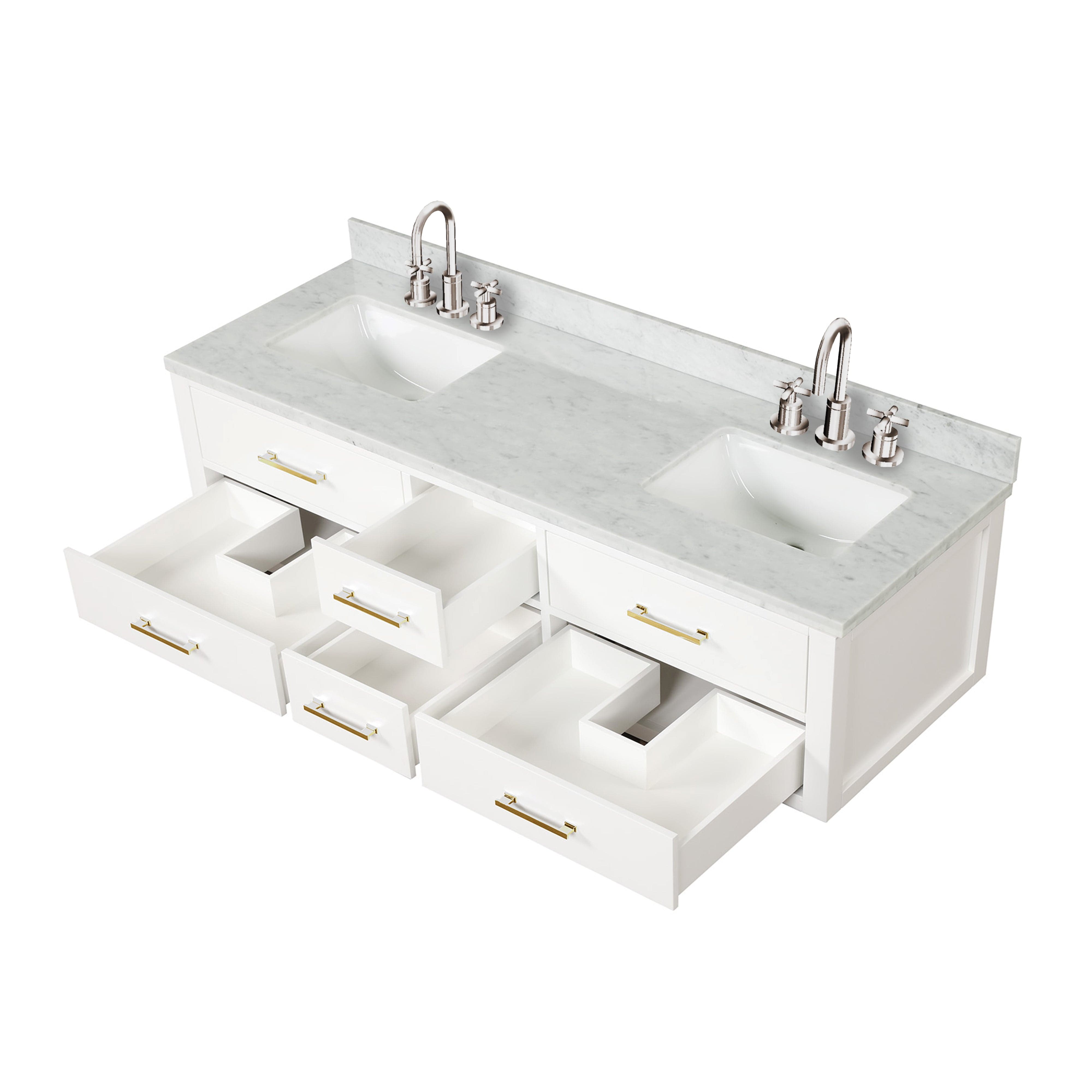 Castor 72" x 22" Double Bath Vanity Bathroom Vanity - Shop at Home Craft Studio - 10