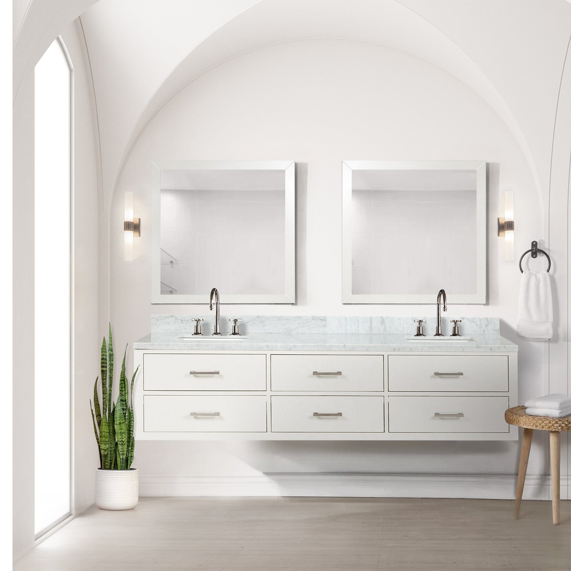 Castor 80" x 22" Double Bath Vanity Bathroom Vanity - Shop at Home Craft Studio - 6