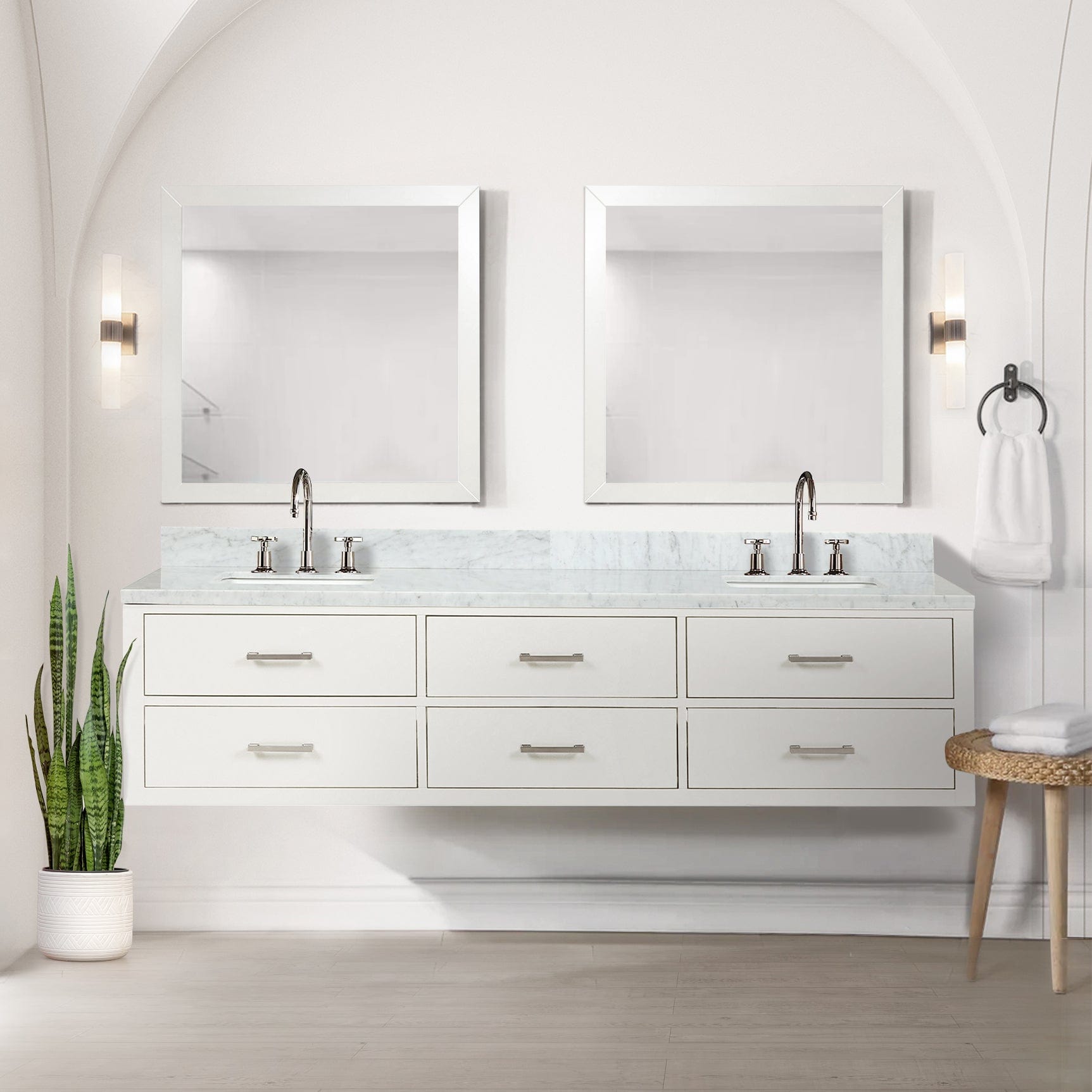 Castor 80" x 22" Double Bath Vanity Bathroom Vanity - Shop at Home Craft Studio - 7