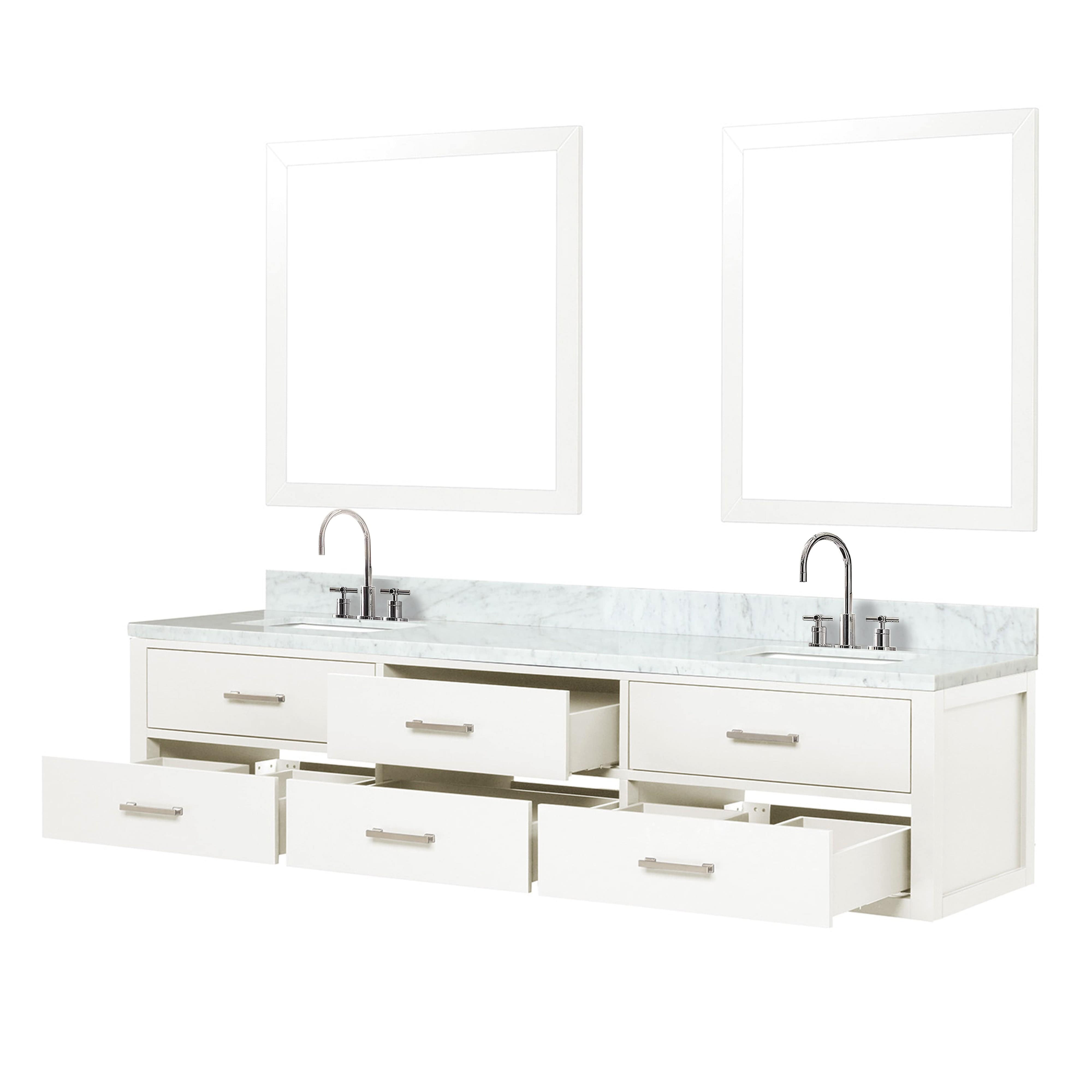 Castor 80" x 22" Double Bath Vanity Bathroom Vanity - Shop at Home Craft Studio - 9