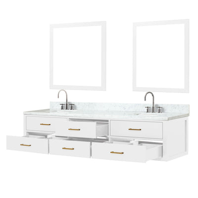 Castor 84" x 22" Double Bath Vanity Bathroom Vanity - Shop at Home Craft Studio - 9