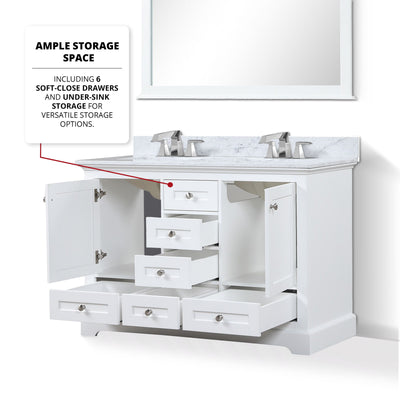 Dukes 48" x 22" Double Bath Vanity Bathroom Vanity - Shop at Home Craft Studio - 5